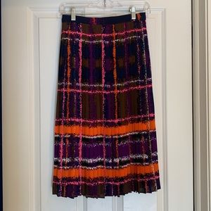 J. crew mid-length pleated skirt